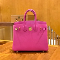 에르메스 버킨 25 르투르네 매그놀리아 핑크 골드 하드웨어 (100% HAND MADE)
