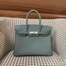에르메스 버킨 30 르투르네 아몬드 그린 실버 하드웨어 (100% HAND MADE)