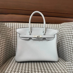 에르메스 버킨 30 르투르네 홀리 그레일 블루 실버 하드웨어 (100% HAND MADE)