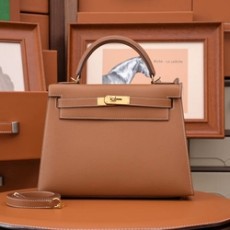 에르메스 켈리 28 셀리에 브라운 골드 하드웨어 (100% HAND MADE)
