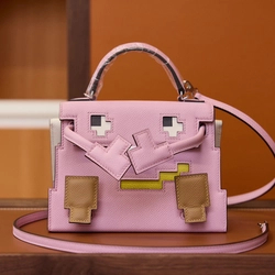 에르메스 켈리돌 픽토 핑크 팔라듐 하드웨어 (100% HAND MADE)