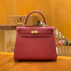 에르메스 켈리 25 르투르네 석류 레드 골드 하드웨어 (100% HAND MADE)