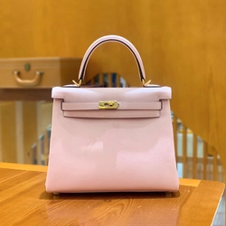 에르메스 켈리 25 르투르네 스위프트 사쿠라 핑크 골드 하드웨어 (100% HAND MADE)