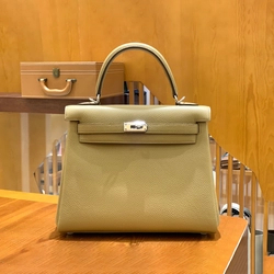 에르메스 켈리 25 르투르네 비스킷 실버 하드웨어 (100% HAND MADE)