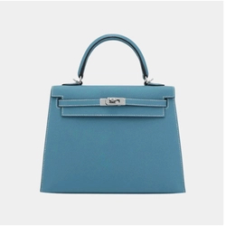 에르메스 켈리 25 셀리에 데님 블루 골드 하드웨어 (100% HAND MADE)
