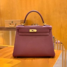 에르메스 켈리 28 르투르네 석류 레드 골드 하드웨어 (100% HAND MADE)