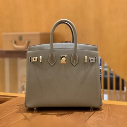 에르메스 버킨 25 르투르네 엘리펀트 그레이 골드 하드웨어 (100% HAND MADE)