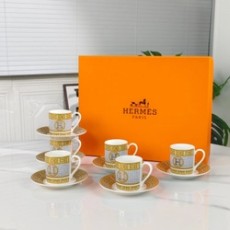 에르메스 커피잔 6종 세트