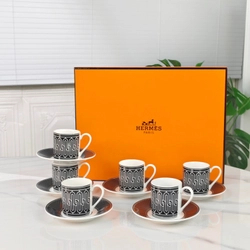 에르메스 커피잔 6종 세트