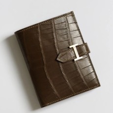 에르메스 베안 컴팩트 악어가죽