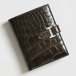 에르메스 베안 컴팩트 악어가죽