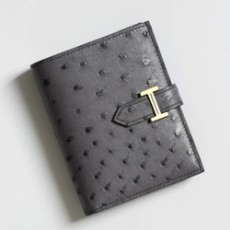 에르메스 베안 컴팩트 타조가죽