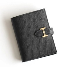 에르메스 베안 컴팩트 타조가죽