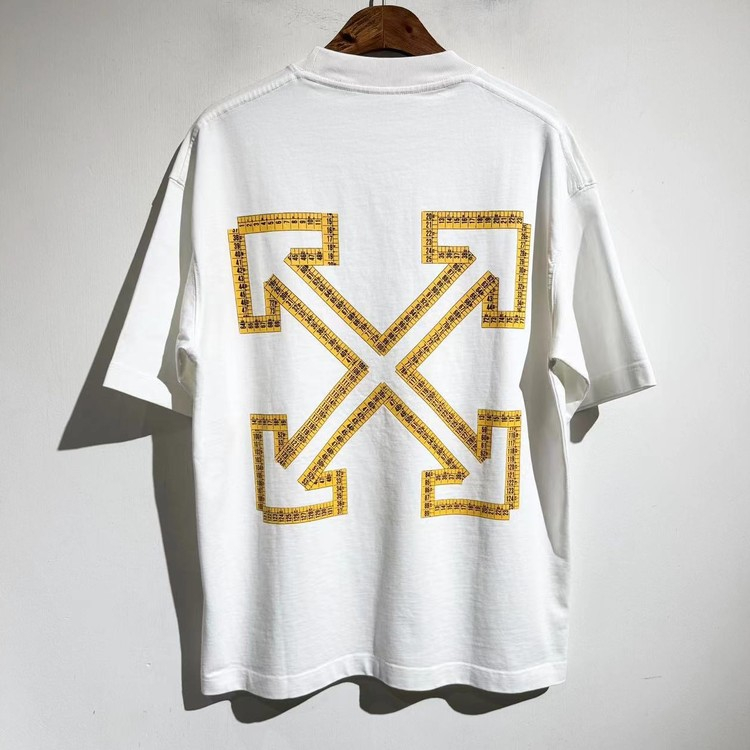 오프화이트 빅로고 오버핏 티셔츠