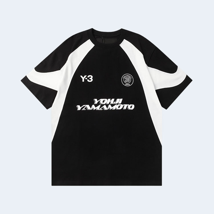 요지야마모토 Y3 롱슬리브 풋볼 티셔츠 블랙