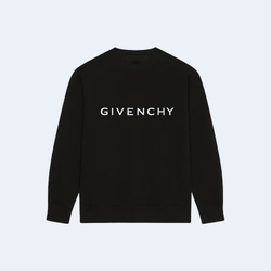 지방시 맨투맨 슬림 핏 스웨트셔츠 블랙