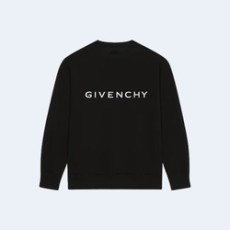 지방시 맨투맨 슬림 핏 스웨트셔츠 블랙