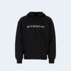 지방시 블랙 그래픽 후디