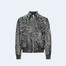 지방시 자수 스티치 레귤러핏 바시티 자켓