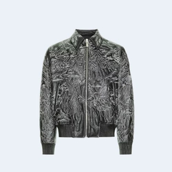 지방시 자수 스티치 레귤러핏 바시티 자켓