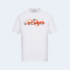 지방시 코튼 플레임 프린트 티셔츠 화이트