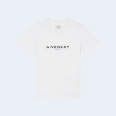 지방시 리버스 타로 프린트 코튼 티셔츠 화이트