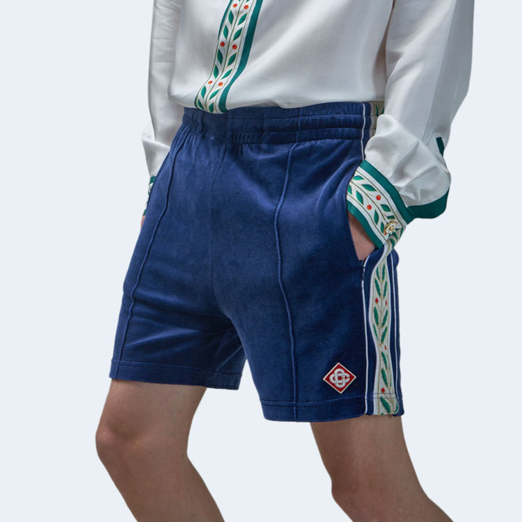 카사블랑카 벨루어 로렐 쇼츠 블루