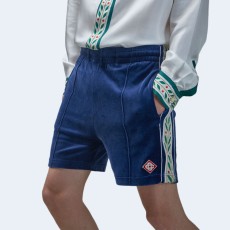카사블랑카 벨루어 로렐 쇼츠 블루