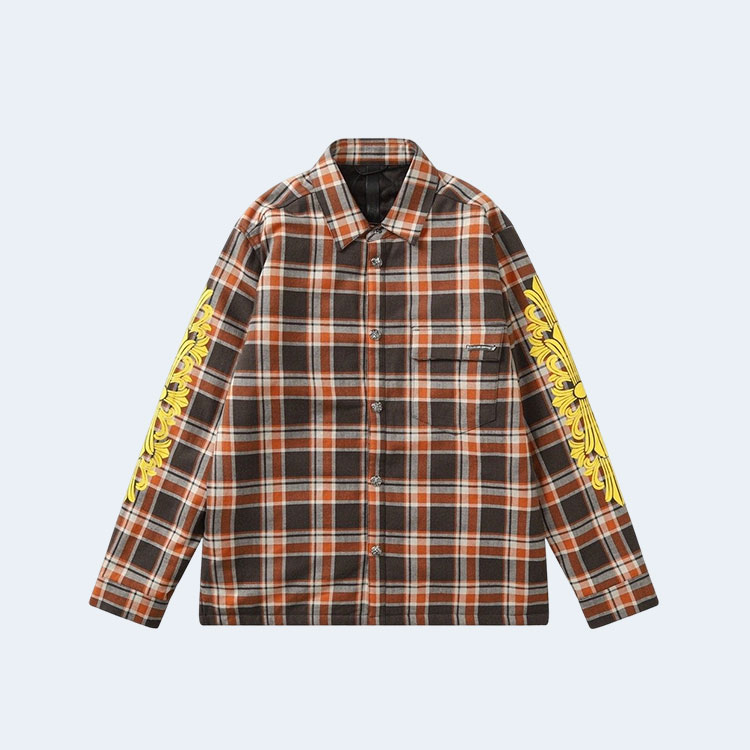 크롬하츠 스트릿 체크 셔츠