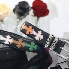 크롬하츠 925 소가죽 벨트 B005 멀티 패치하이엔드 버젼