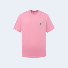 크롬하츠 크로스 슬러리 아플리케 티셔츠 핑크