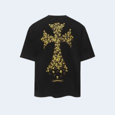 크롬하츠 크로스 프린트 티셔츠 블랙