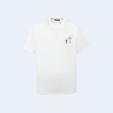 크롬하츠 크로스 슬러리 아플리케 티셔츠 화이트
