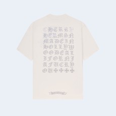 크롬하츠 크로아 하트 다이아몬드 로고 티셔츠 화이트