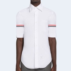 톰브라운 옥스포드 암밴드 숏 슬리브 셔츠