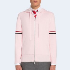 톰브라운 코튼 밀라노 암밴드 후디 핑크