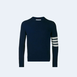 톰브라운 4바 캐시미어 니트 네이비