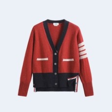 톰브라운 4-바 도트 캐주얼 카디건