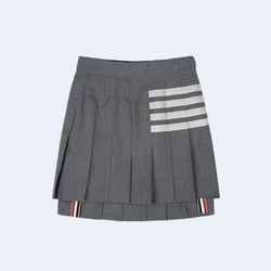톰브라운 드롭백 플리츠 미니 스커트 그레이