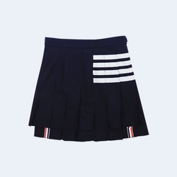 톰브라운 플레인 울 플리츠 스커트