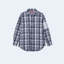 톰브라운 마드라스 4바 셔츠 자켓