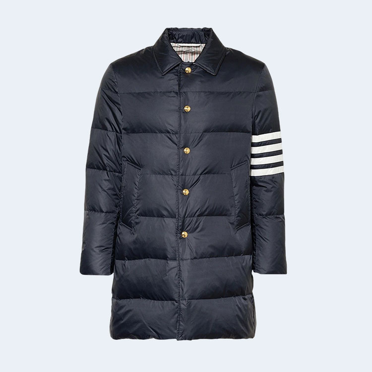 톰브라운 4-바 나일론 다운 코트