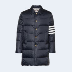 톰브라운 4-바 나일론 다운 코트