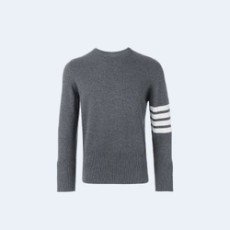 톰브라운 4바 캐시미어 니트 그레이