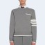 톰브라운 밀라노 스티치 박시 크루넥 풀오버 그레이