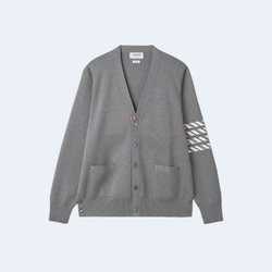 톰브라운 4바 밀라노 스티치 실크 가디건