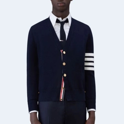 톰브라운 밀라노 스티치 카디건 네이비