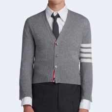 톰브라운 캐시미어 숏 브이넥 카디건