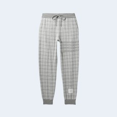 톰브라운 체크 패턴 트랙팬츠 그레이