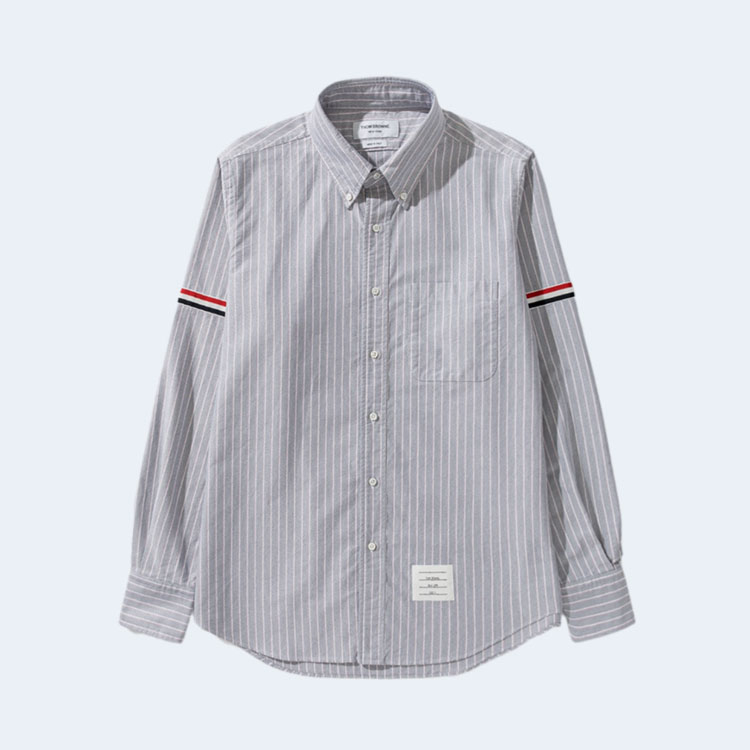 톰브라운 RWB 암밴드 스트레이트 핏 셔츠